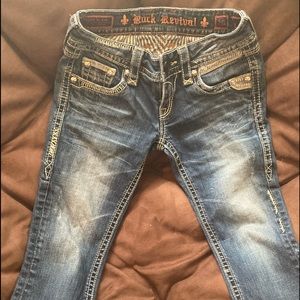 Womens Rock Revival capris. Size 26. Blue Jean material. In like new condition